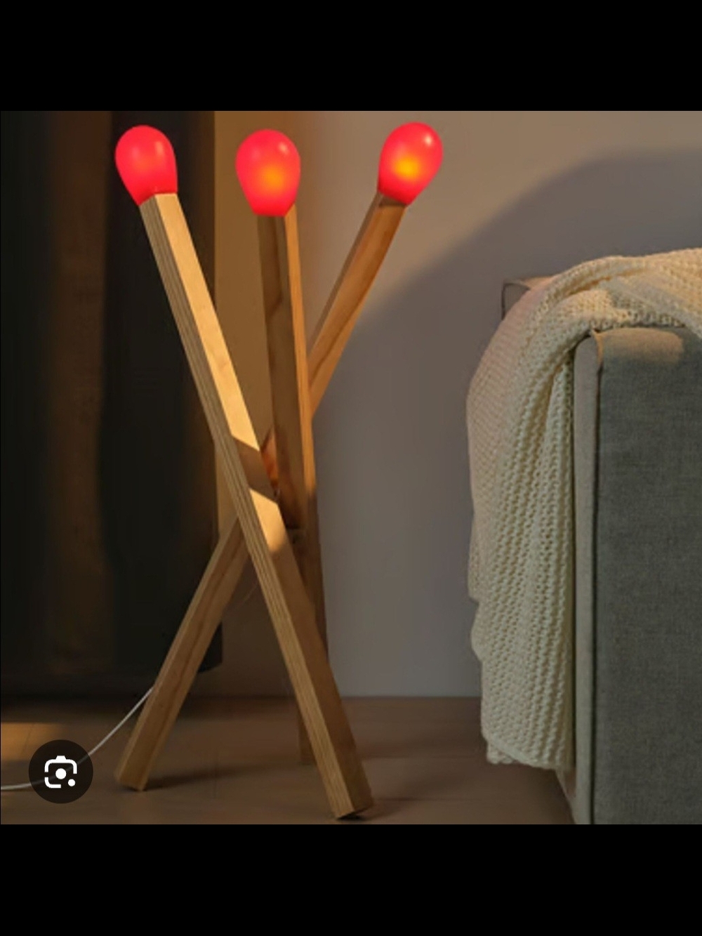Matchstick Floor Lamp BNIB